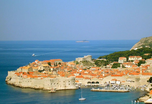 Der Hafen von Dubrovnik (Kroatien, Hrvatska, Croatia, Croatie)
