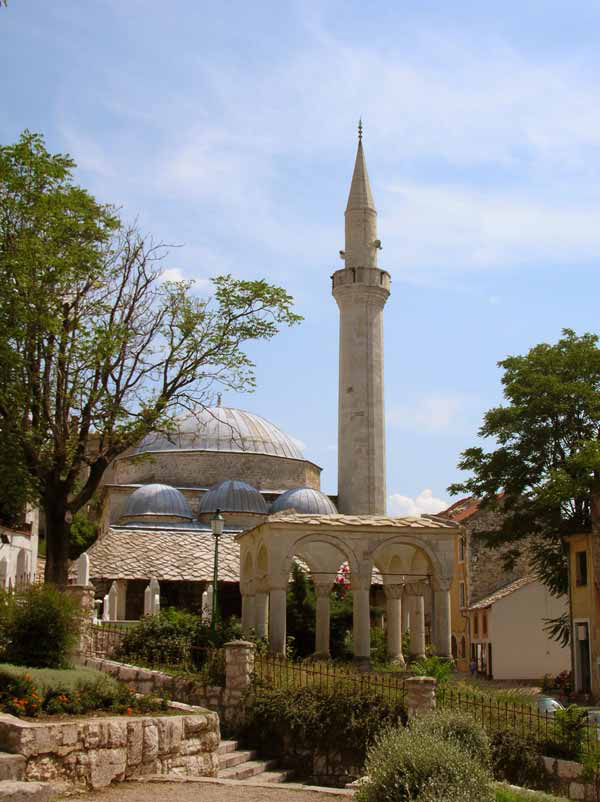 Moschee in Mostar (Bosnien und Herzegowina, Bosna i Hercegovina)