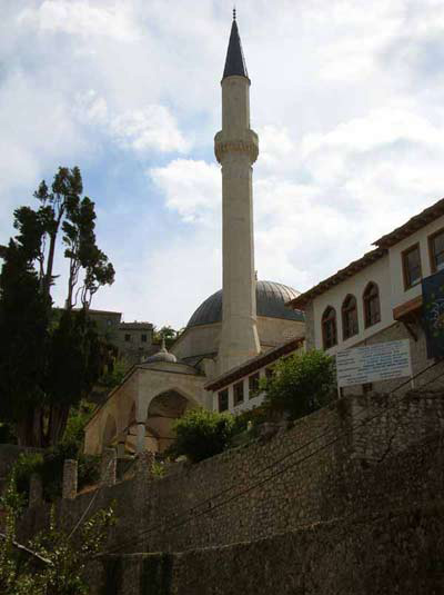 Moschee in Pocitelj (Bosnien und Herzegowina, Bosna i Hercegovina)