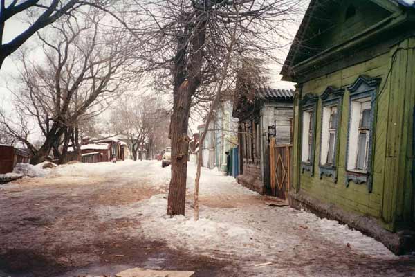 Holzhäuser in Vladimir (Russland, Russia, Rossija, Russie)