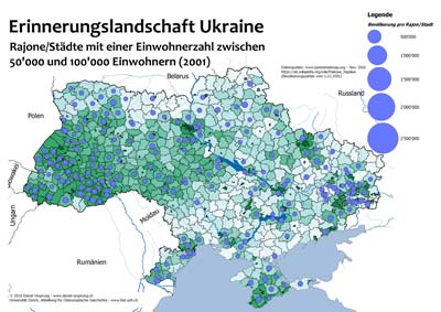 Ukraine Bevölkerungsdichte 2016