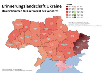 Ukraine Bevölkerungsdichte