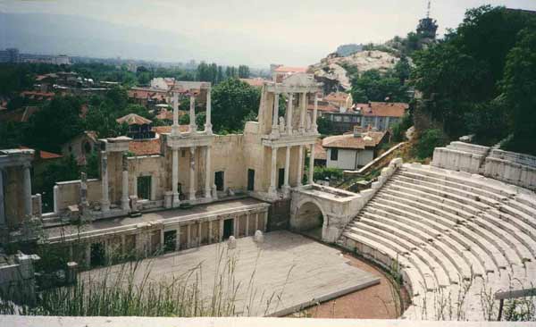 Das Amphitheater in Plovdiv (Bulgarien, Bulgaria, Balgarija, Bulgarie)