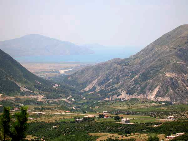 Landschaft sdlich von Vlora (Albanien, Albanie, Albania, Shqipria)